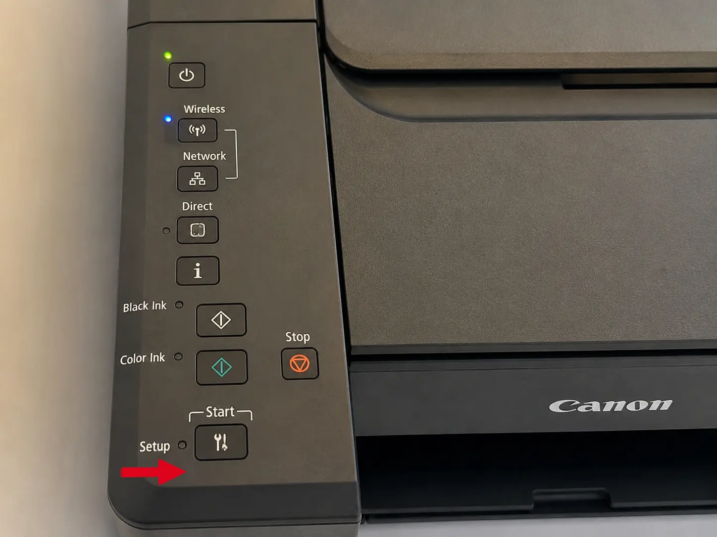canon printer settings setup option
